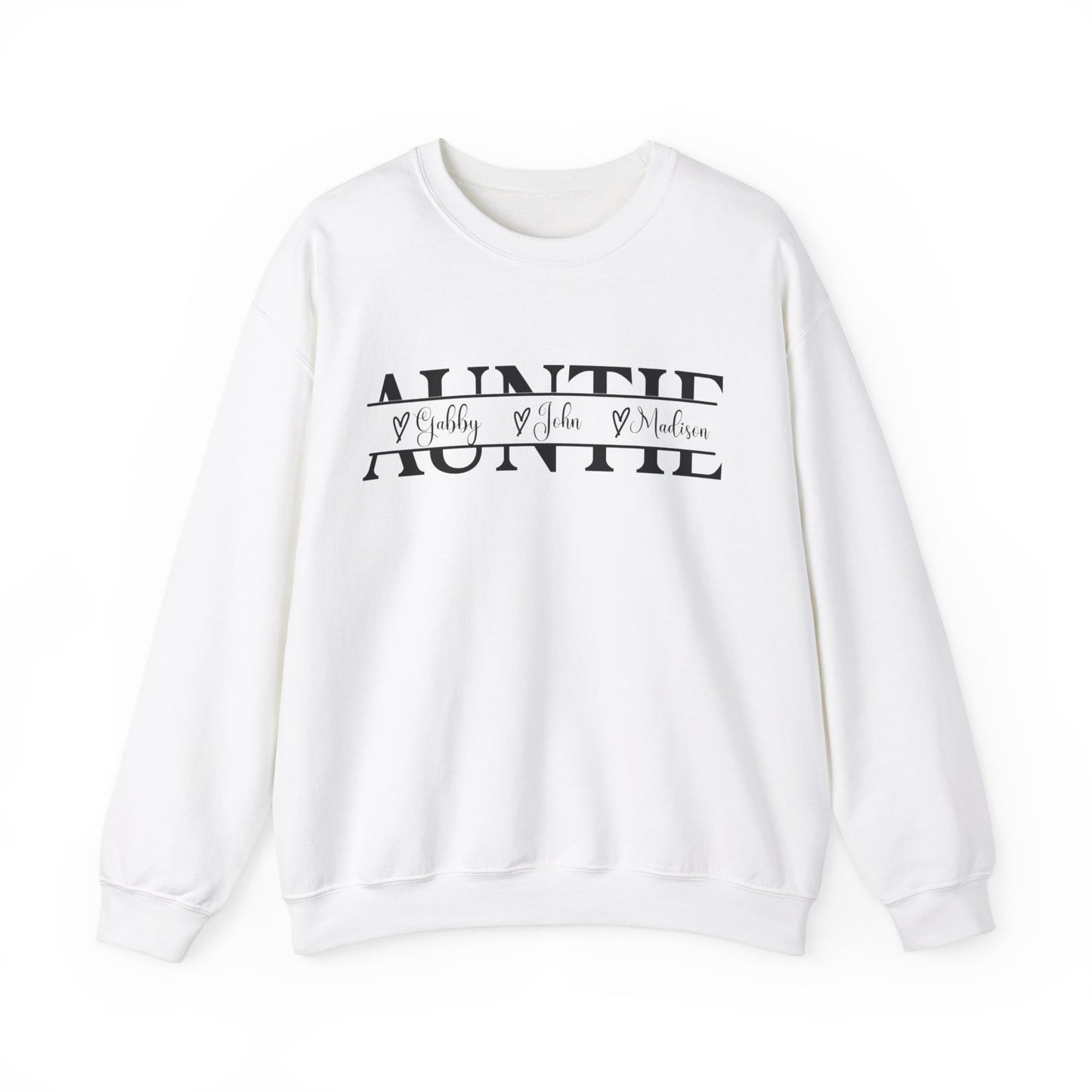 Auntie Sweatshirt with Custom Names, Auntie Shirt, Aunt Shirt, Gift for Sister, Gift for Wife, Gift for her