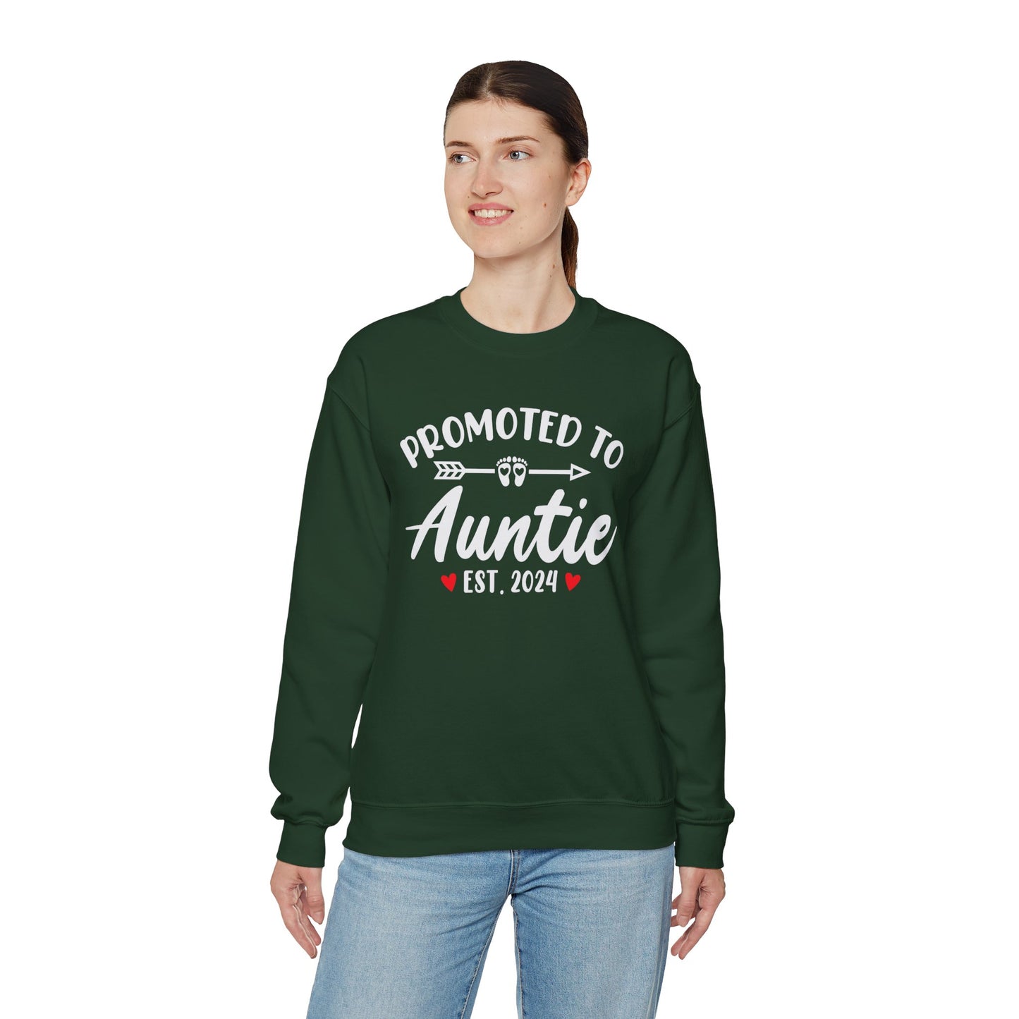 Promoted to Auntie Sweatshirt, Auntie Shirt, Aunt Shirt, Gift for Sister, Gift for Wife, Gift for her, Baby Shower Gift, Baby Announcement Sweatshirt
