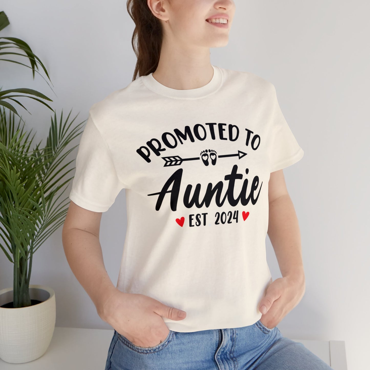 Promoted to Auntie T-Shirt, Auntie Shirt, Aunt Shirt, Baby Shower Shirt, Gift for Sister, Gift for Her, Baby Announcement Shirt