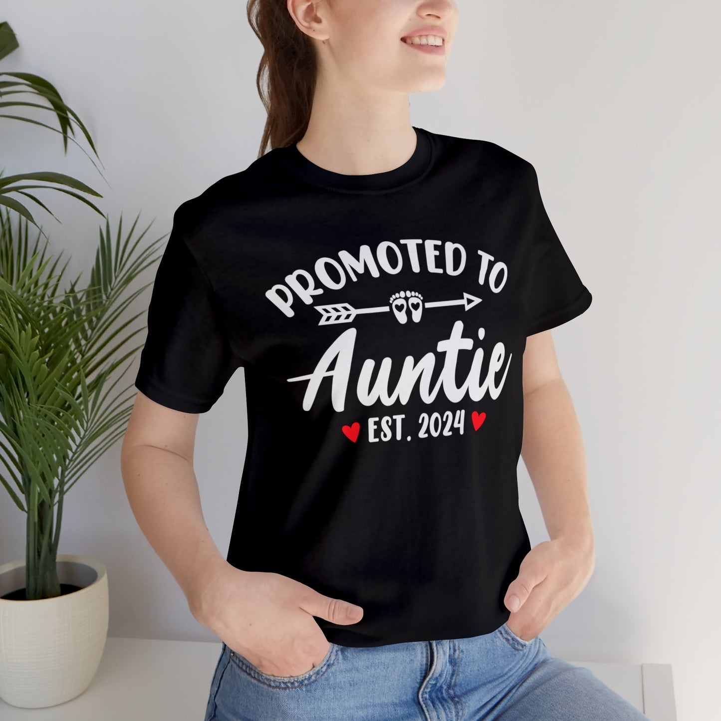 Promoted to Auntie T-Shirt, Auntie Shirt, Aunt Shirt, Baby Shower Shirt, Gift for Sister, Gift for Her, Baby Announcement Shirt