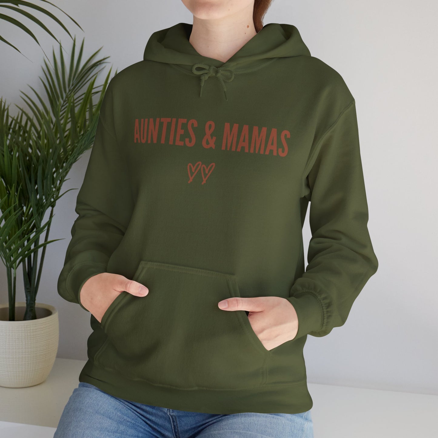 Aunties and Mamas Hoodie, Mama Hoodie, Auntie hoodie, Unisex Heavy Blend™ Hooded Sweatshirt, Gift for Aunts, Gift for Moms,