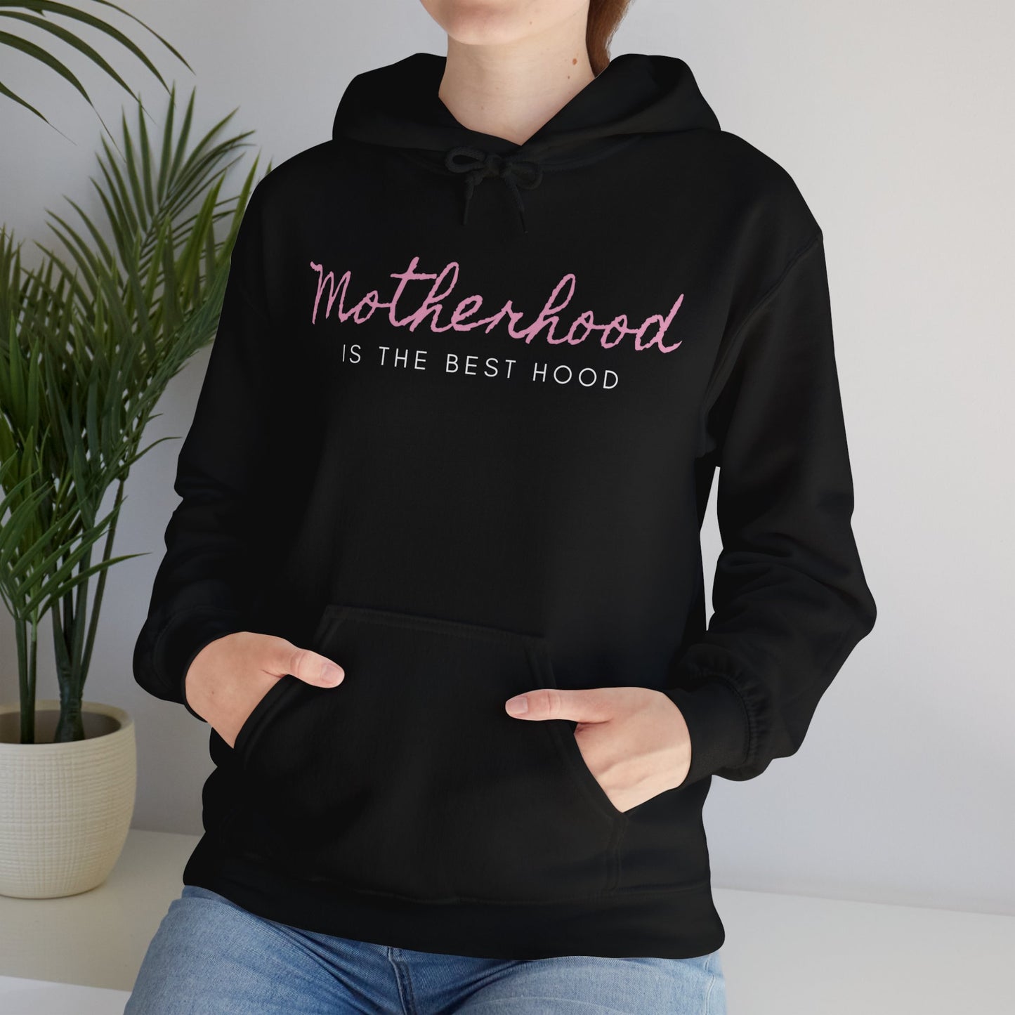 Motherhood is the best hood Hooded Sweatshirt, Mom Shirt, minimal mom shirt, Mom Gift, Grandma Gift, Mother's Day