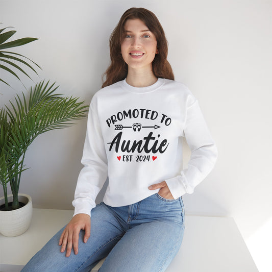 Promoted to Auntie Sweatshirt, Auntie Shirt, Aunt Shirt, Gift for Sister, Gift for Wife, Gift for her, Baby Shower Gift, Baby Announcement Sweatshirt