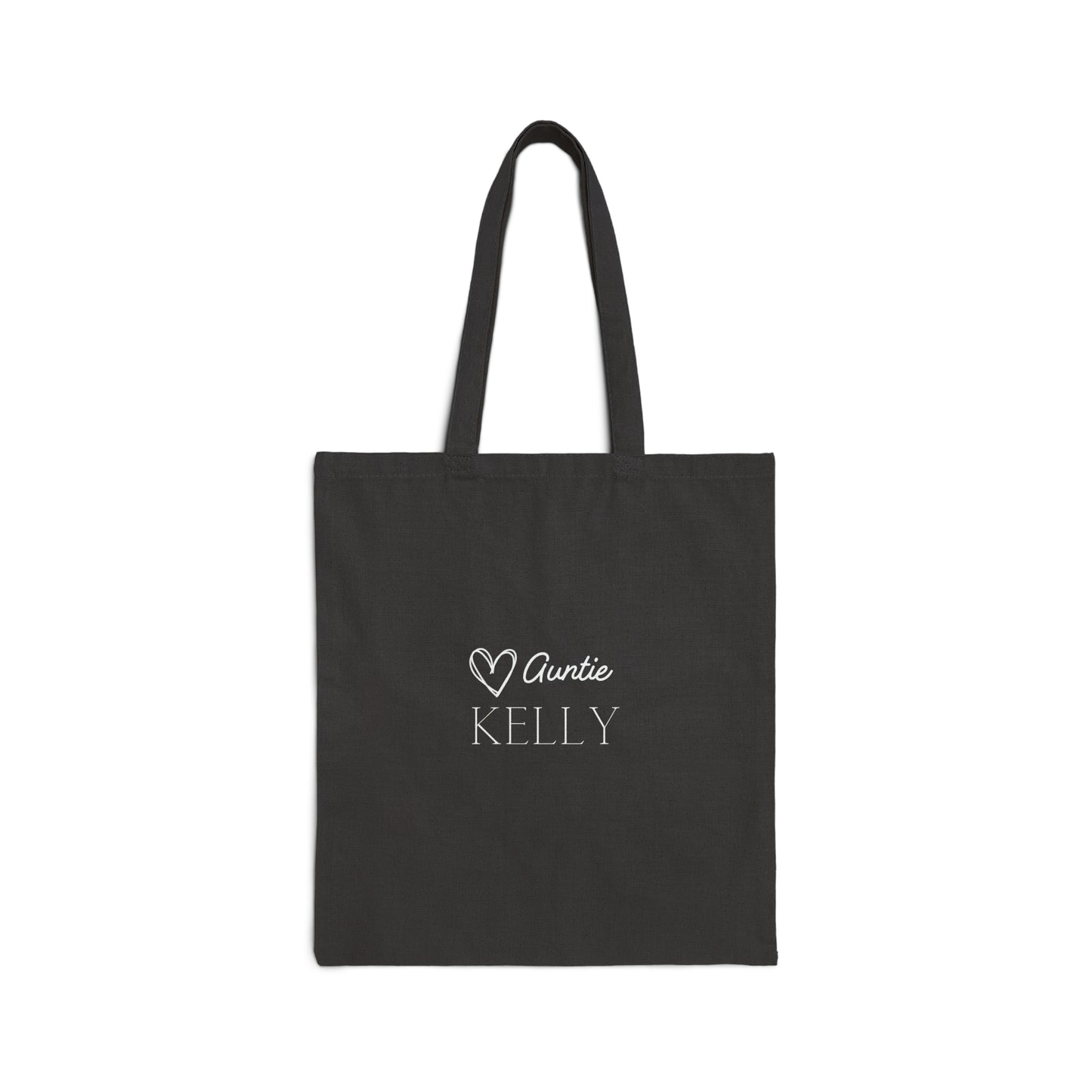 Auntie Life Cotton Canvas Tote Bag with Custom Aunt Name