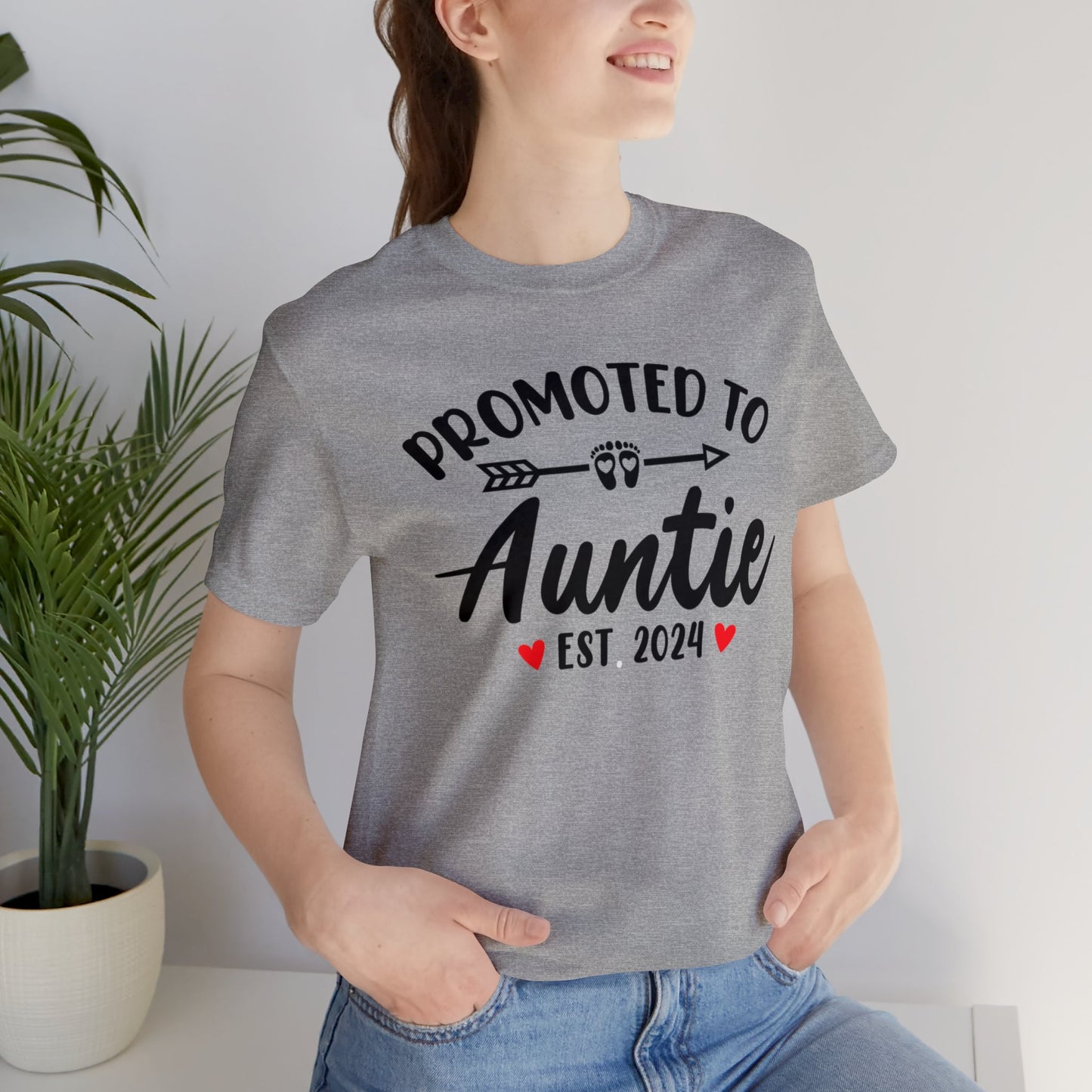 Promoted to Auntie T-Shirt, Auntie Shirt, Aunt Shirt, Baby Shower Shirt, Gift for Sister, Gift for Her, Baby Announcement Shirt