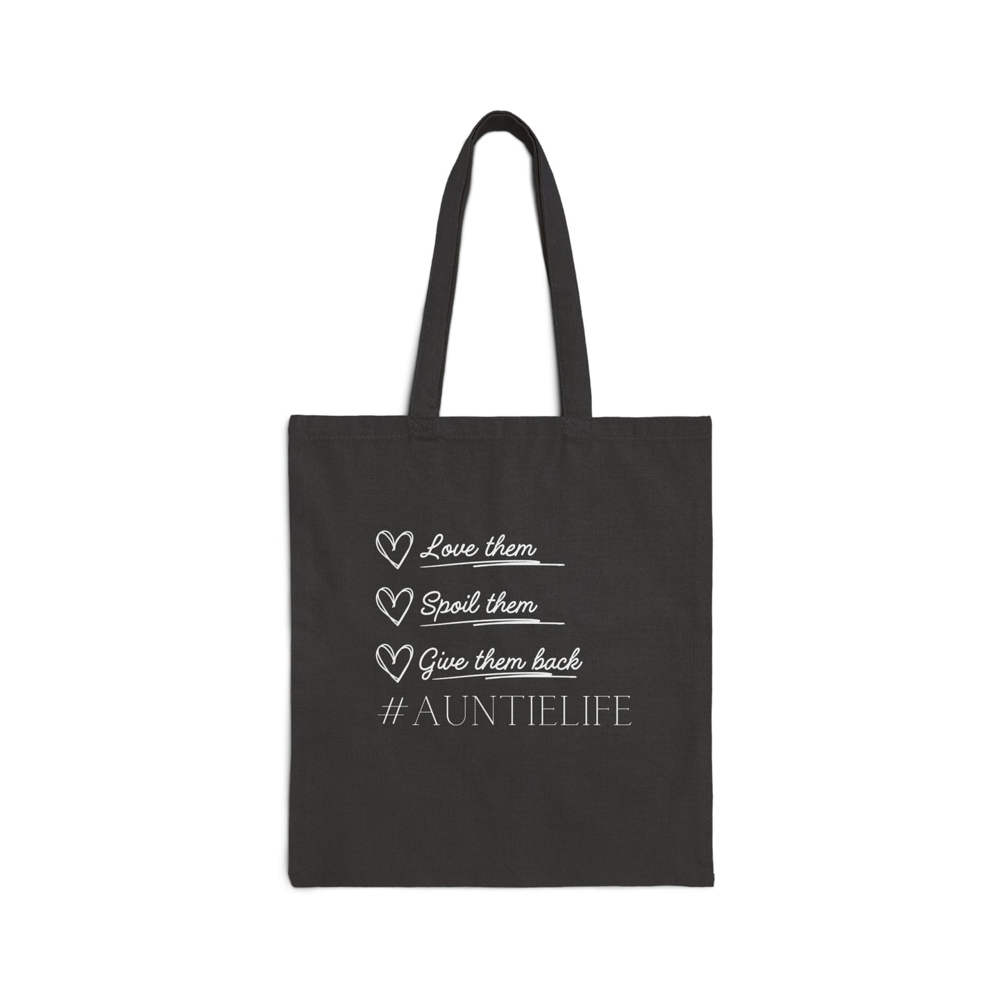 Auntie Life Cotton Canvas Tote Bag