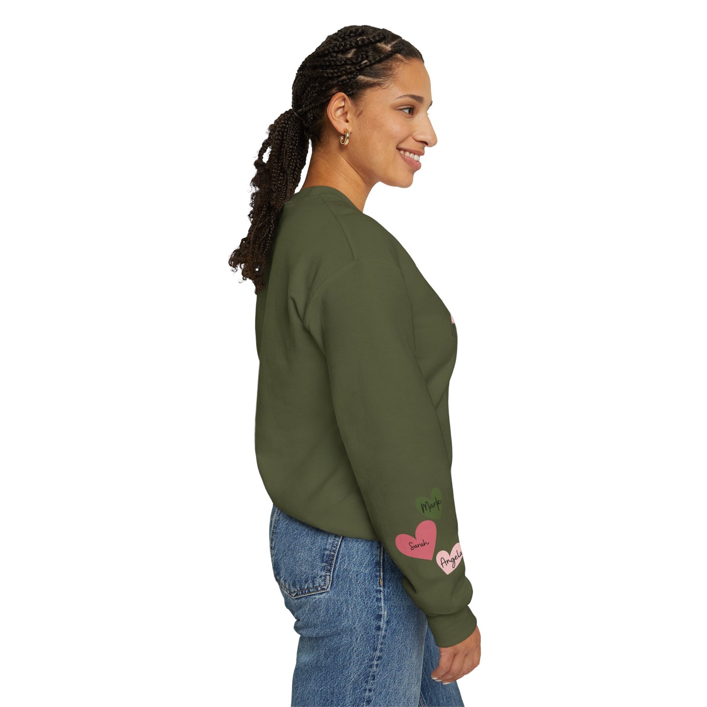 This Mama Wears Her Heart On Her Sleeve Sweatshirt