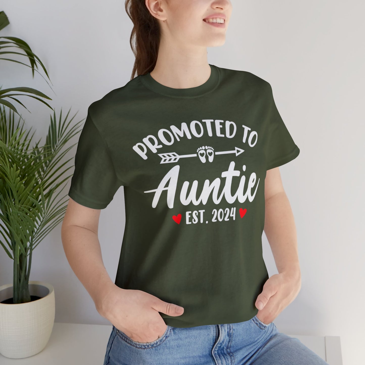 Promoted to Auntie T-Shirt, Auntie Shirt, Aunt Shirt, Baby Shower Shirt, Gift for Sister, Gift for Her, Baby Announcement Shirt