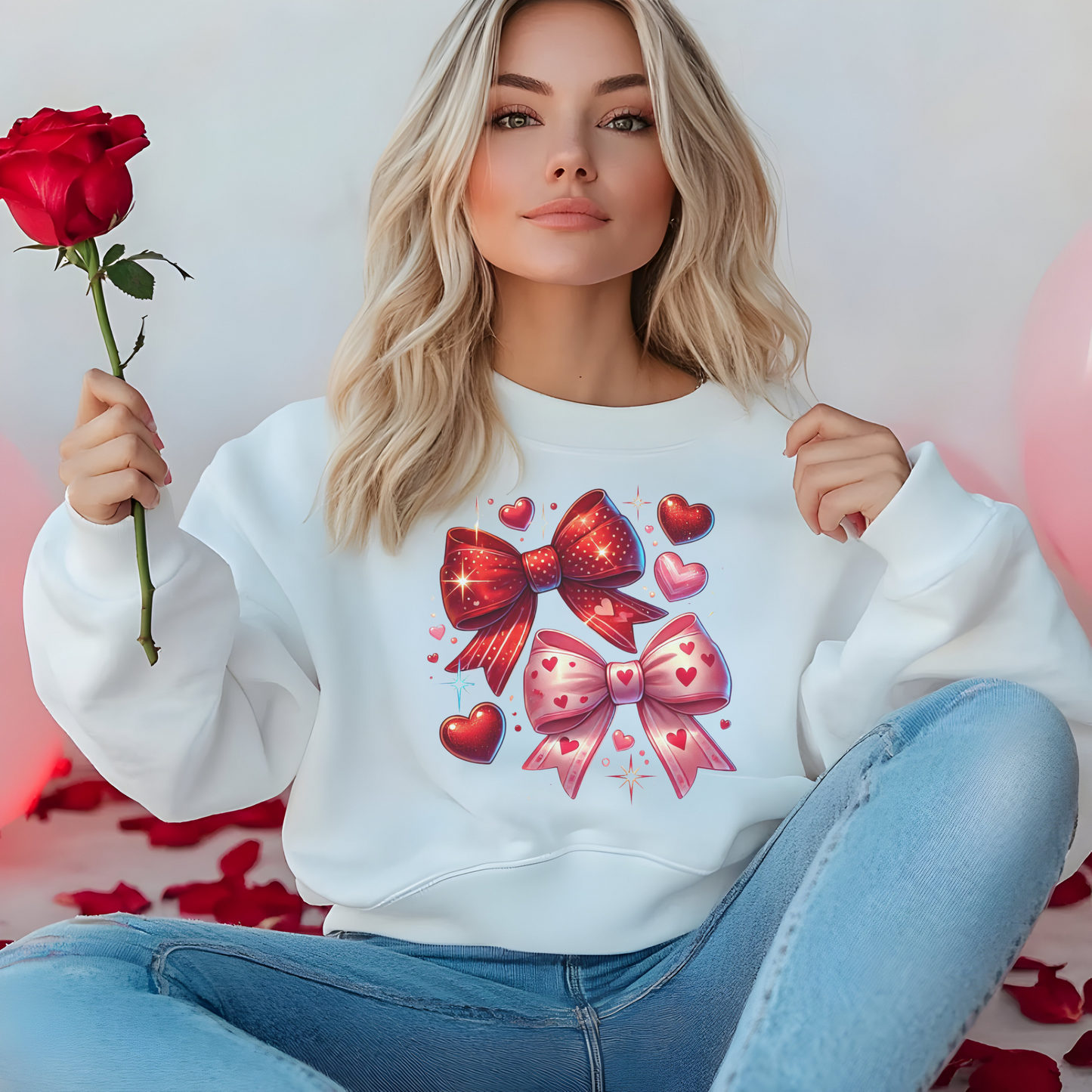 Bows and Hearts Sweatshirt