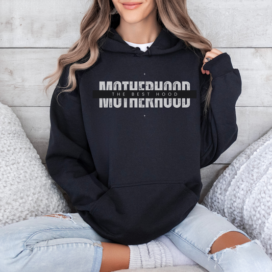 Motherhood The Best Hood Hoodie, Mom Sweatshirt, Minimal mom shirt, Mom Gift, Grandma Gift, Mother's Day, Mama Shirt