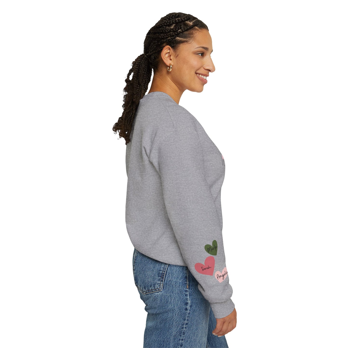 This Mama Wears Her Heart On Her Sleeve Sweatshirt