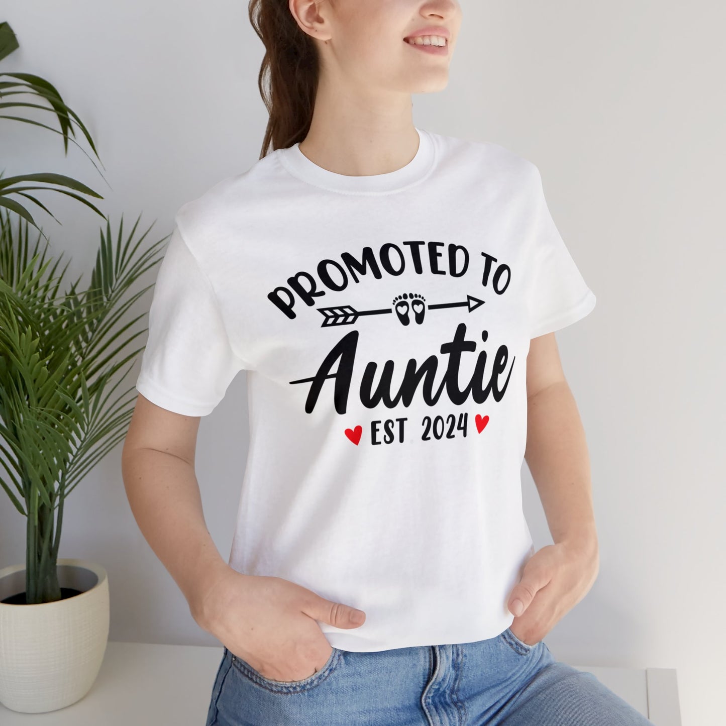 Promoted to Auntie T-Shirt, Auntie Shirt, Aunt Shirt, Baby Shower Shirt, Gift for Sister, Gift for Her, Baby Announcement Shirt