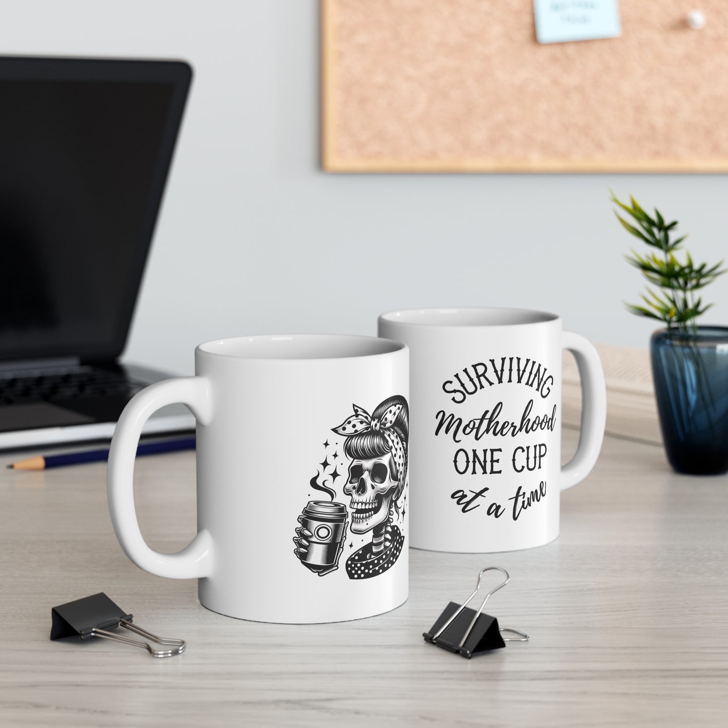 Surviving Motherhood One Cup at a Time Mug, 11oz