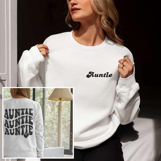 Retro Auntie Sweatshirt, Auntie Sweatshirt