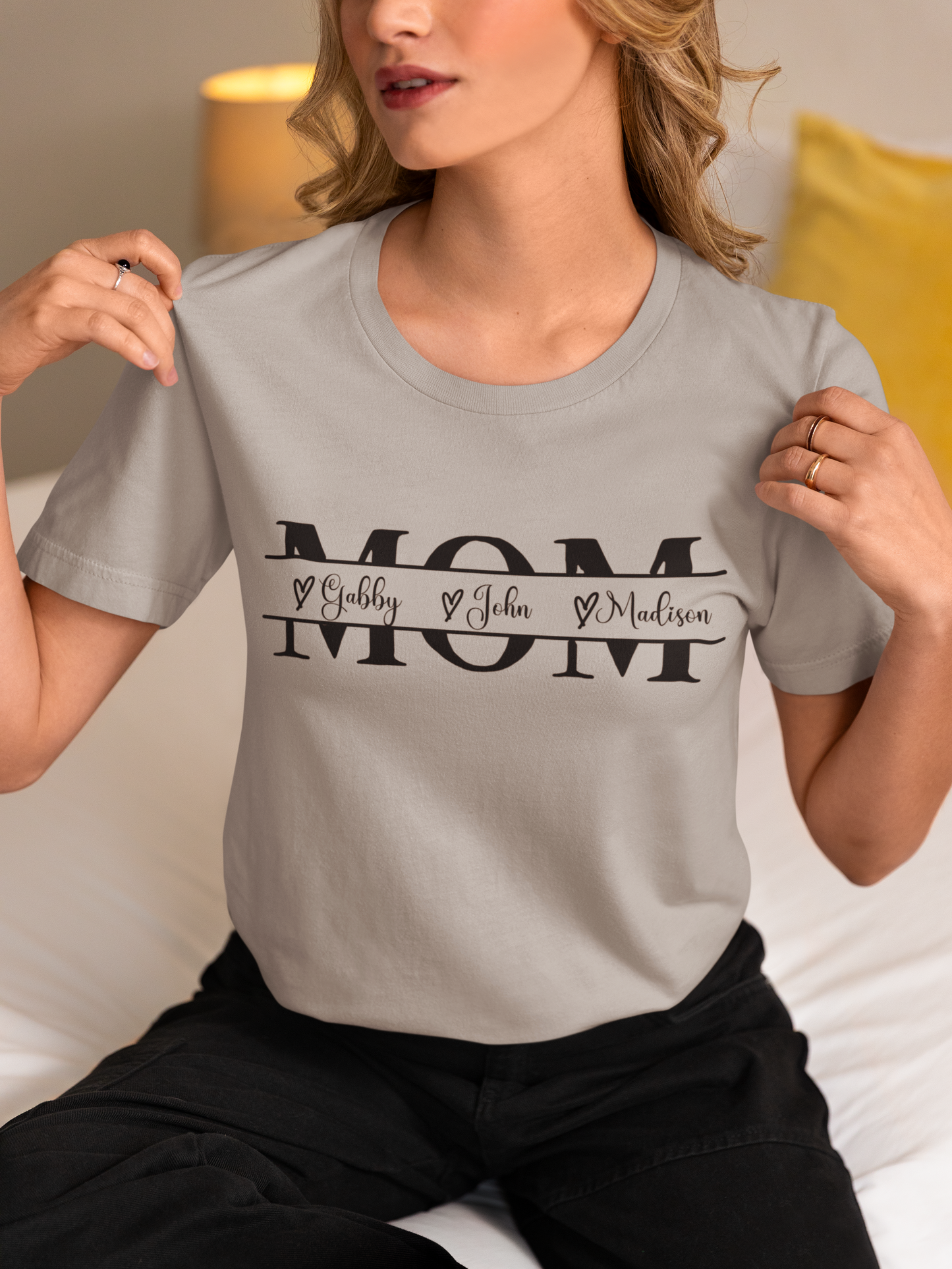 Mom T-Shirt with Custom Kids Names