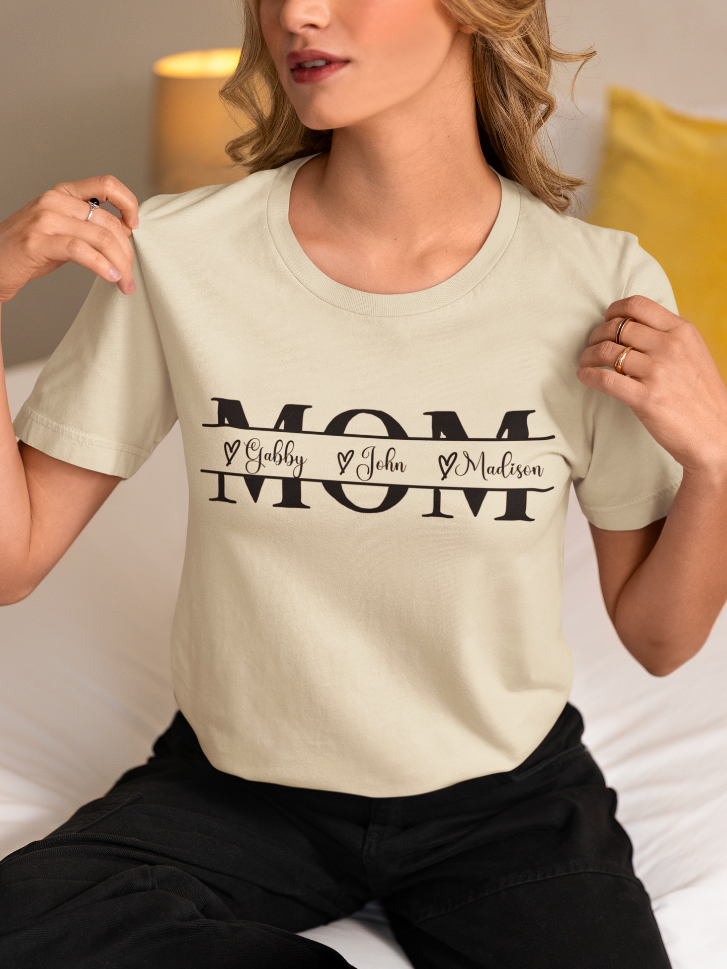 Mom T-Shirt with Custom Kids Names