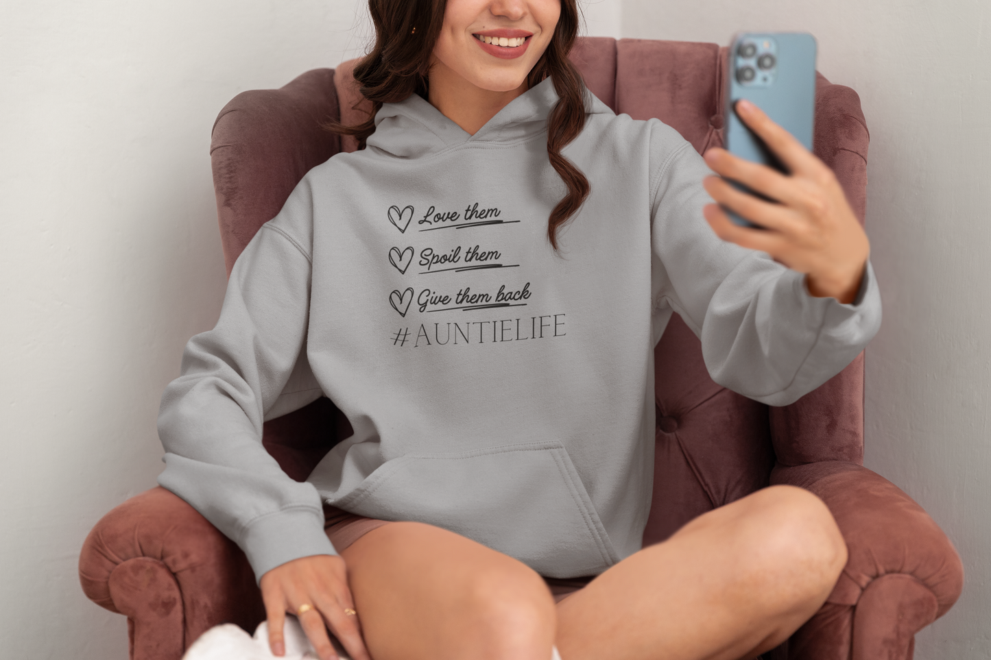 Auntie Life Hoodie with Custom Kids Names