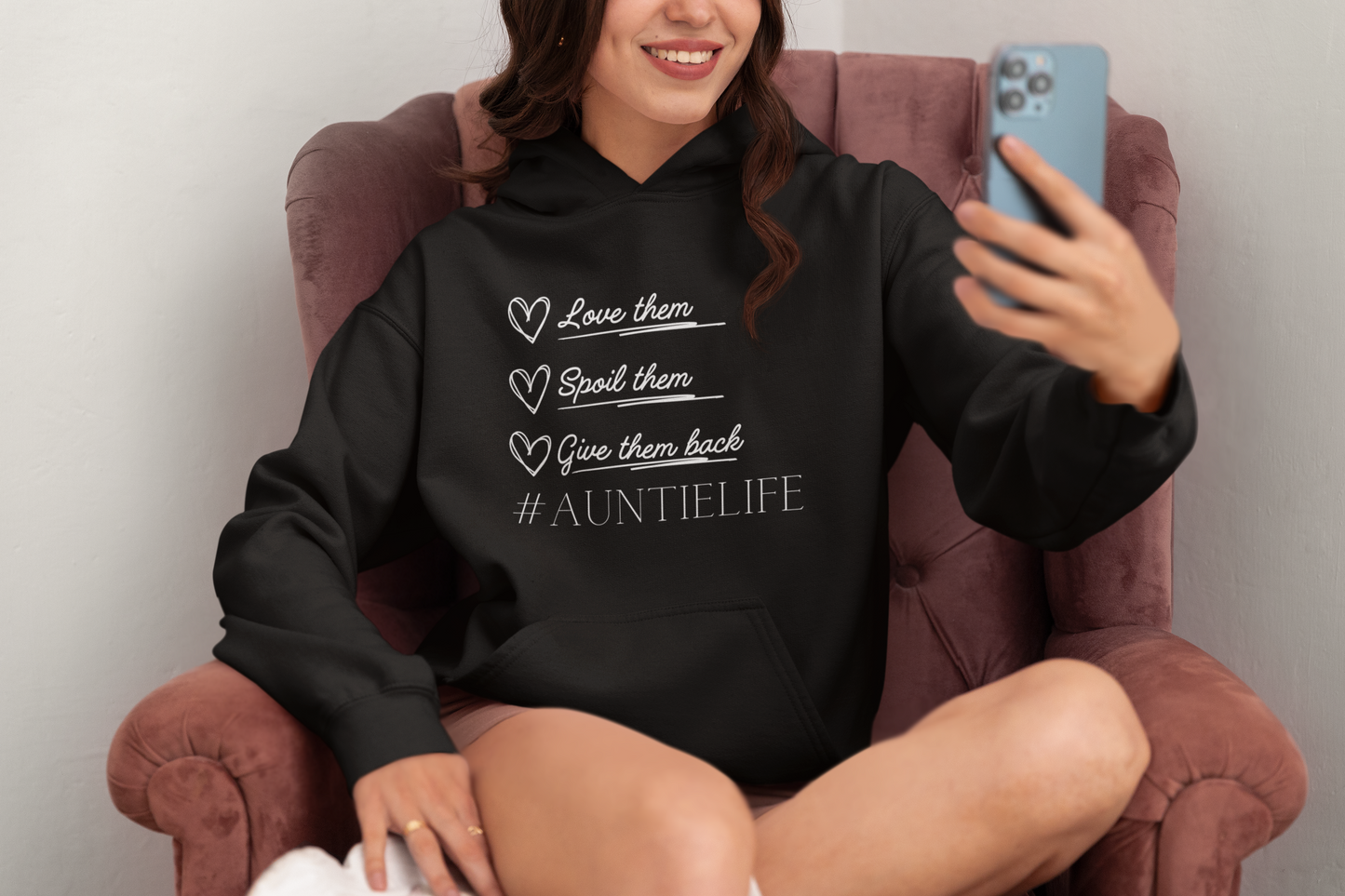 Auntie Life Hoodie with Custom Kids Names