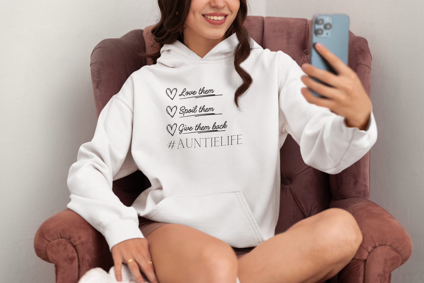 Auntie Life Hoodie with Custom Kids Names